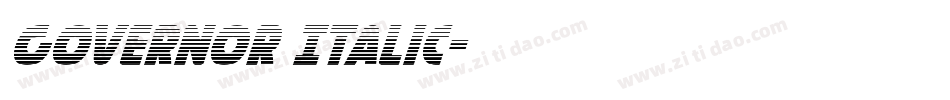 Governor Italic字体转换